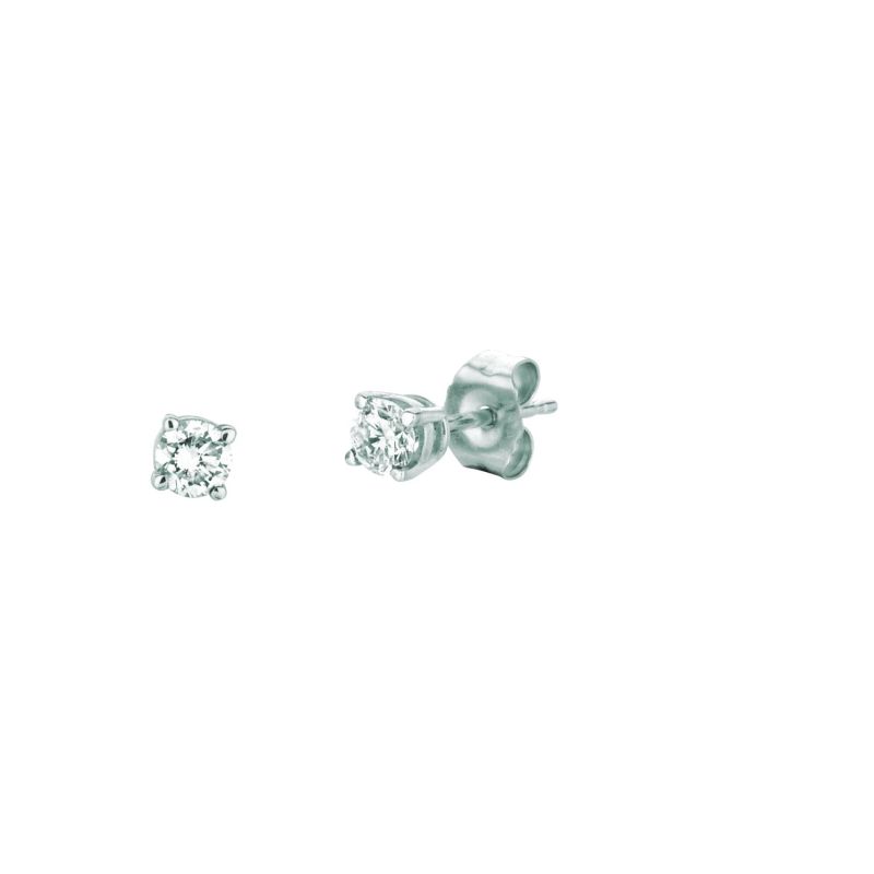 14K Gold .35ct IJ/I1 Round Diamond Stud Earring