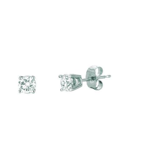 14K Gold .50ct IJ/I1 Round Diamond Stud Earring
