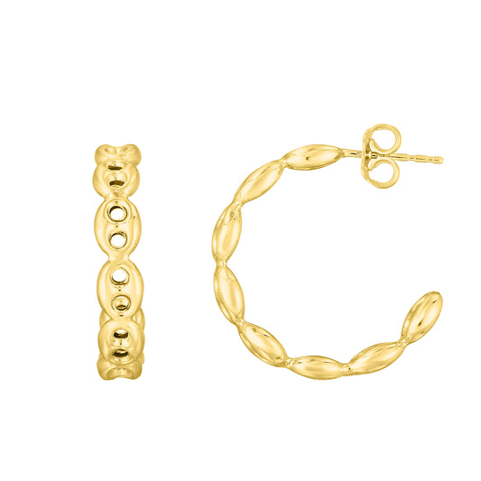 14K Puffed Mariner CHoop
