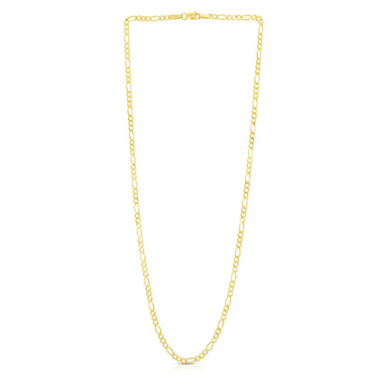 14K Gold 2.8mm Figaro Chain