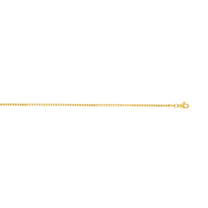 14K Gold 1.8mm SemiSolid Box Chain