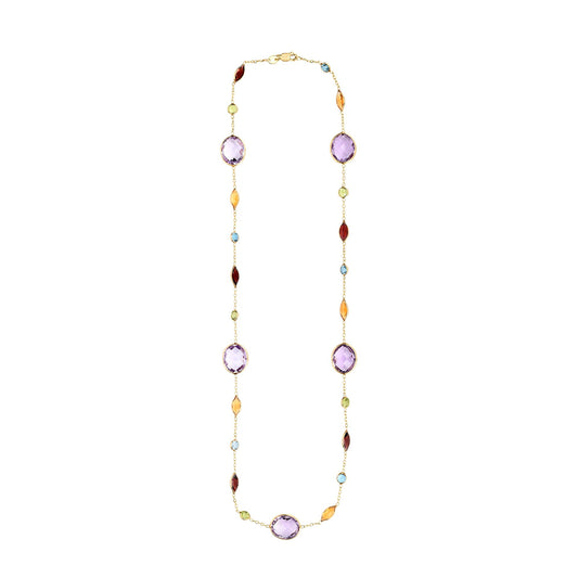 14K Gold SemiPrecious Necklace