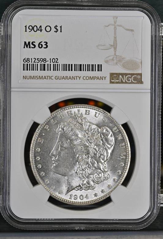 1904-O Morgan Silver Dollar NGC MS-63