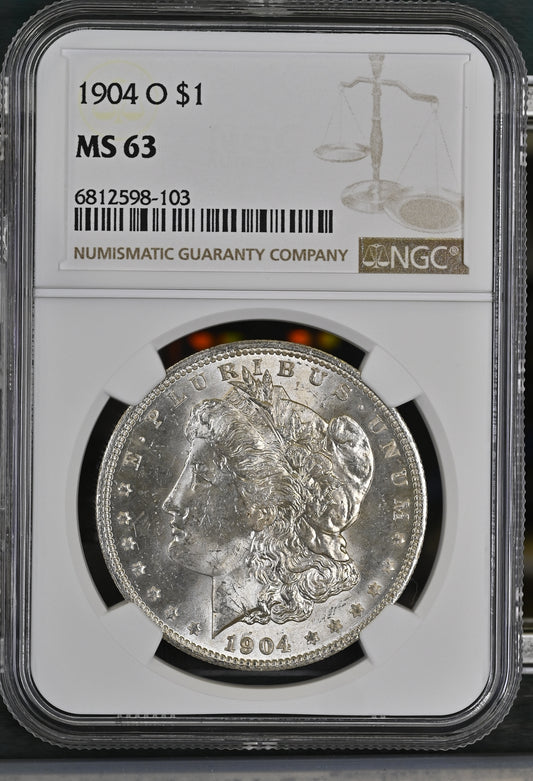 1904-O Morgan Silver Dollar NGC MS-63