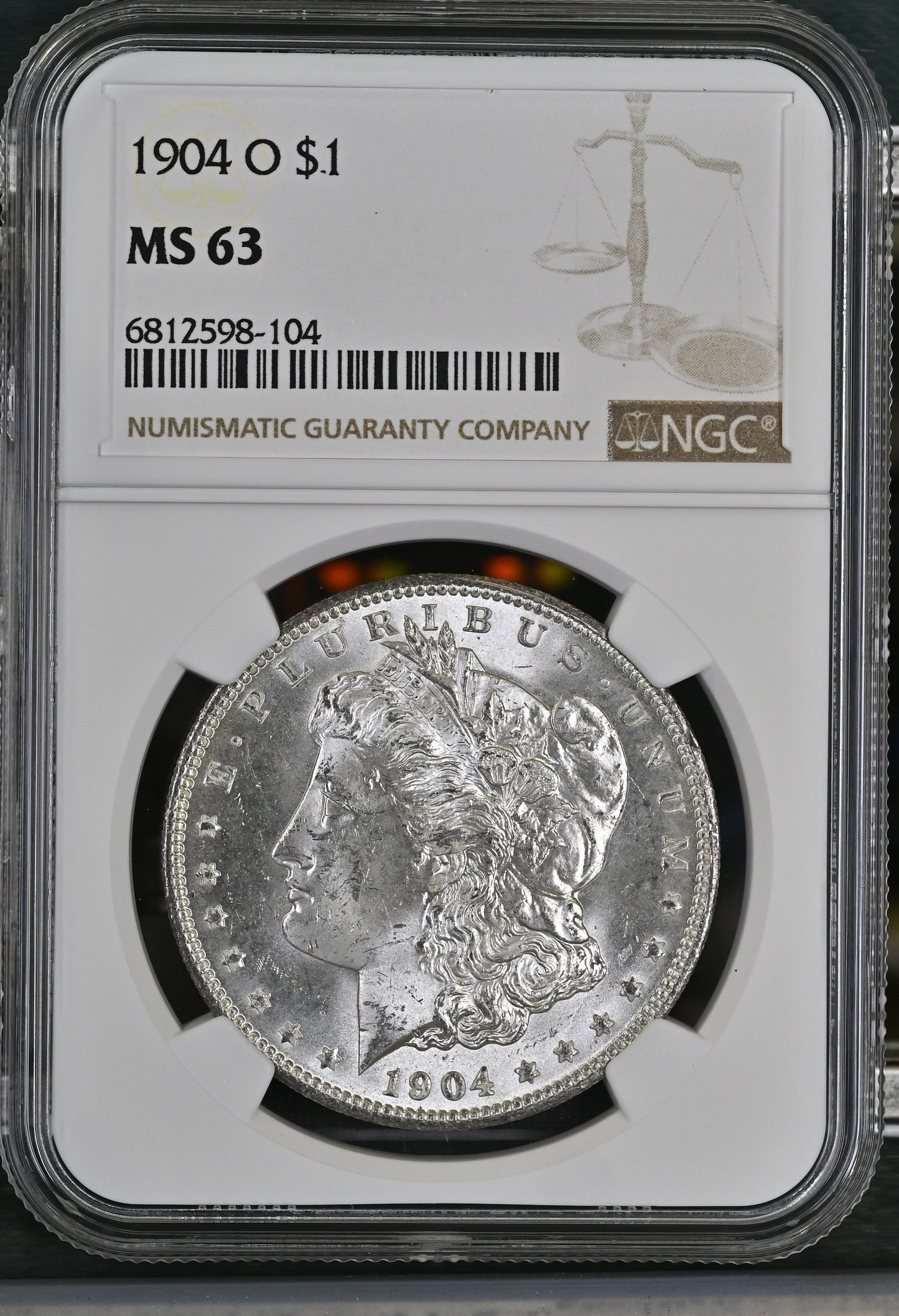 1904-O Morgan Silver Dollar NGC MS-63