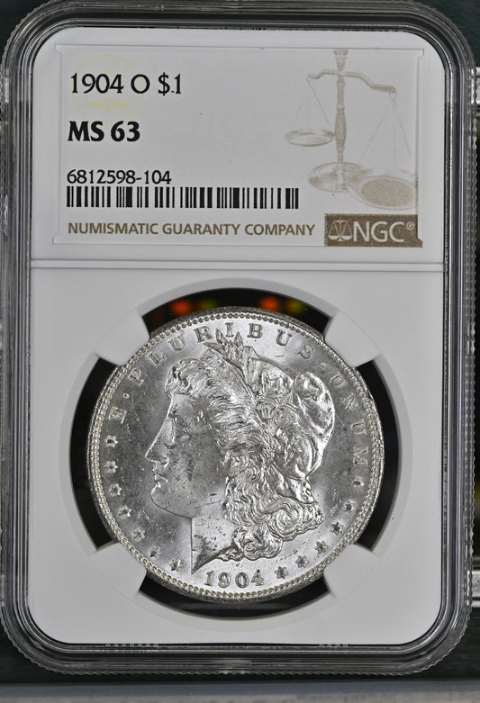 1904-O Morgan Silver Dollar NGC MS-63