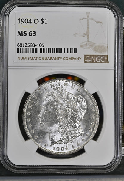 1904-O Morgan Silver Dollar NGC MS-63