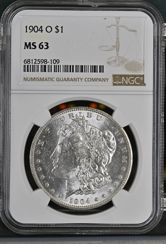 1904-O Morgan Silver Dollar NGC MS-63