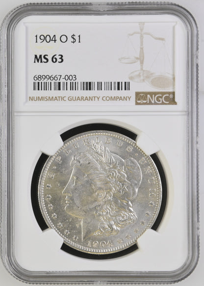 1904-O Morgan Silver Dollar NGC MS-63