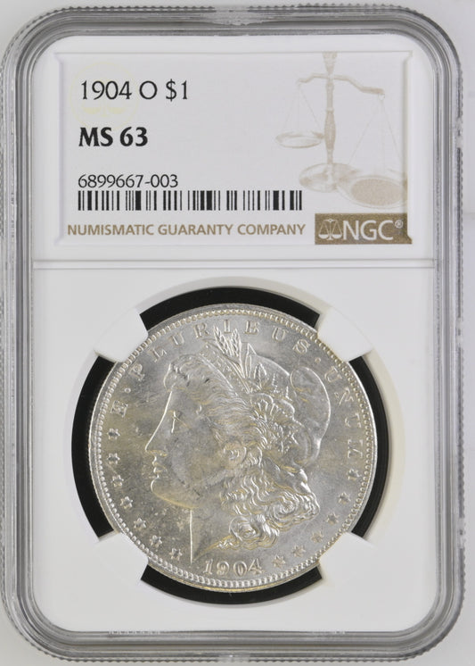 1904-O Morgan Silver Dollar NGC MS-63