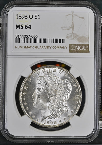 1898-O Morgan Silver Dollar NGC MS-64