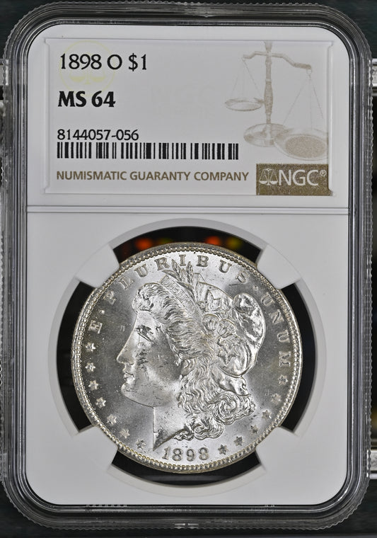 1898-O Morgan Silver Dollar NGC MS-64