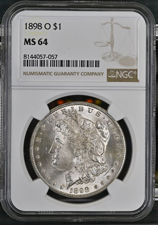 1898-O Morgan Silver Dollar NGC MS-64