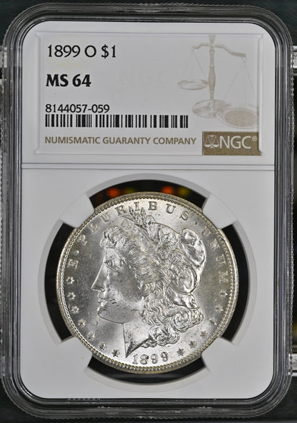 1899-O Morgan Silver Dollar NGC MS-64