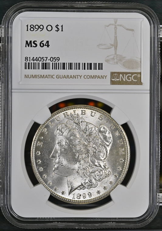 1899-O Morgan Silver Dollar NGC MS-64