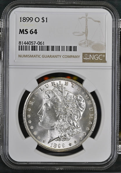 1899-O Morgan Silver Dollar NGC MS-64
