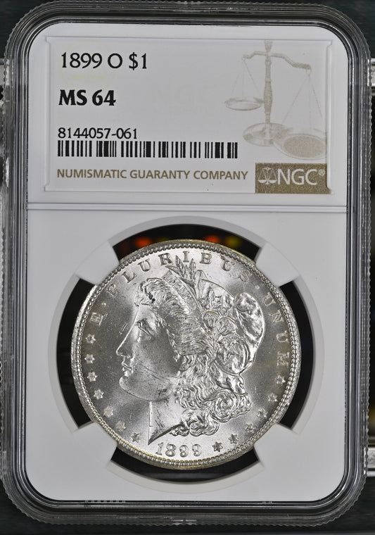 1899-O Morgan Silver Dollar NGC MS-64