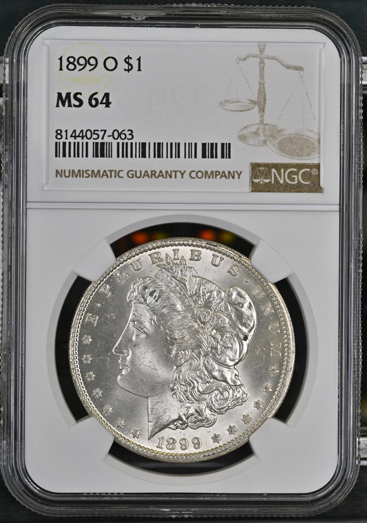 1899-O Morgan Silver Dollar NGC MS-64