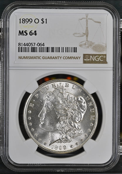 1899-O Morgan Silver Dollar NGC MS-64