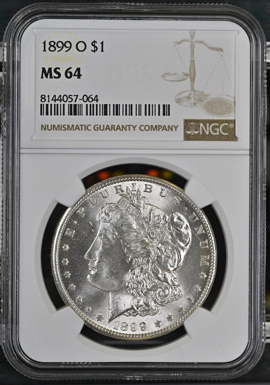1899-O Morgan Silver Dollar NGC MS-64
