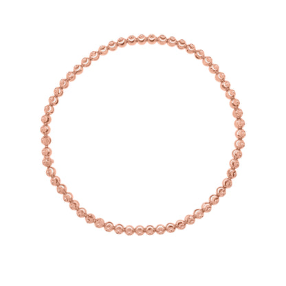 14K MoonCut Bead Stretch Bracelet