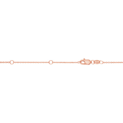 14K Gold 0.87mm Double Extendable Diamond Cut Cable Chain