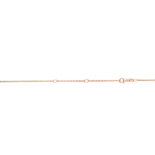 14K Gold 1.2mm Double Extendable Cable Chain