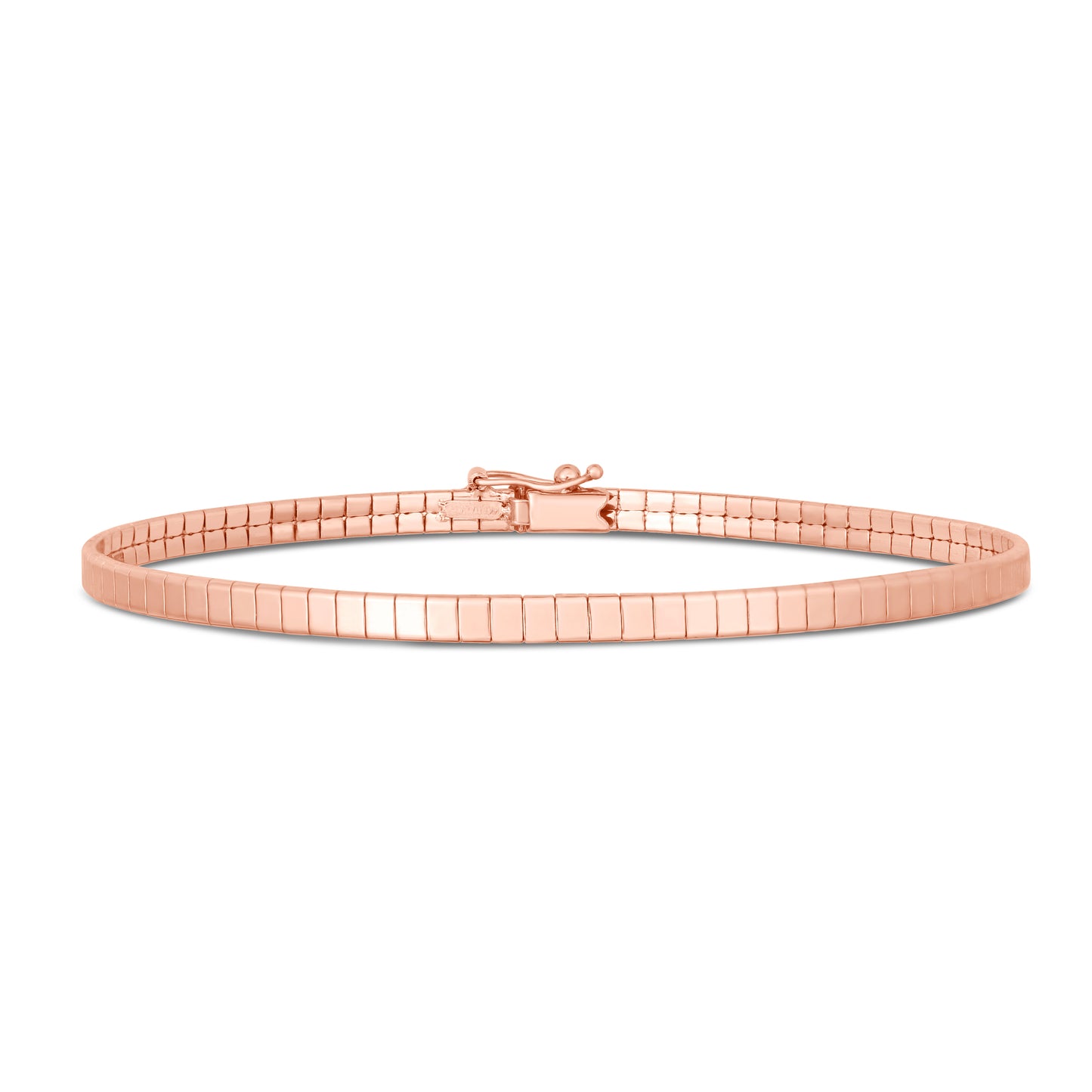 14K Brick Omega Bracelet