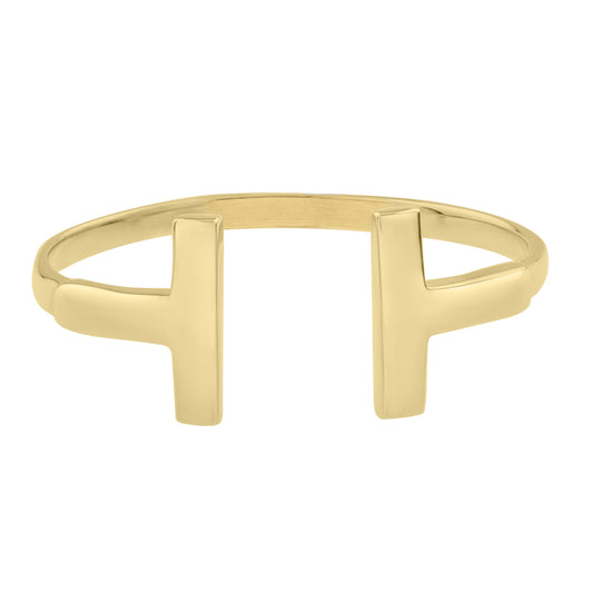 14K TBar Ring