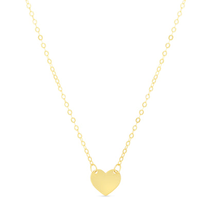 14K Pink Mini Heart Pendant