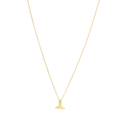 14K Whale Tail Necklace