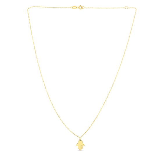 14K Gold Hamsa Necklace