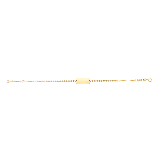 14K Gold ID Bracelet