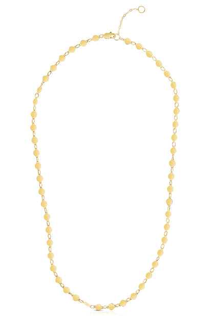 14K Gold Polished Mirror Chain