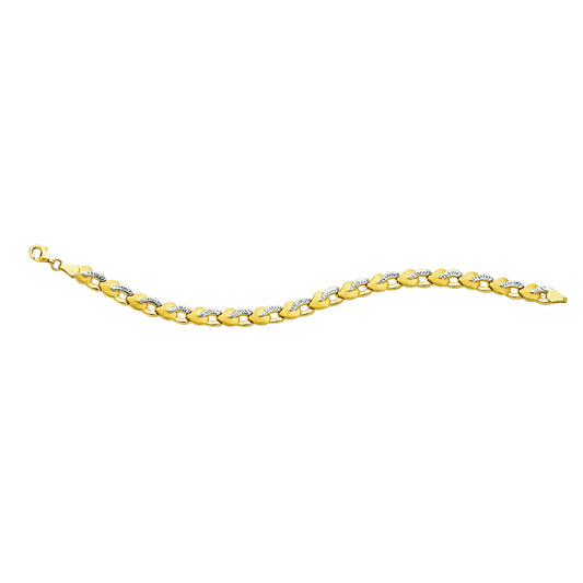 14K Twotone Gold Stampato Bracelet
