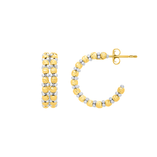 14K Gold Pallina Bead TT Chain