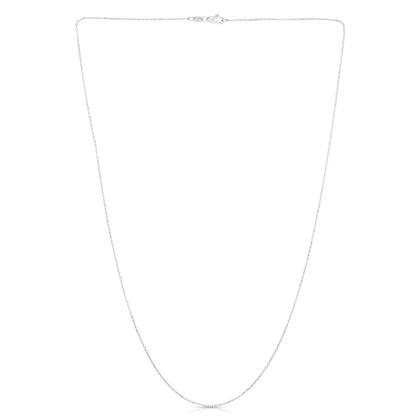 14K Gold 0.87mm Diamond Cut Cable Chain