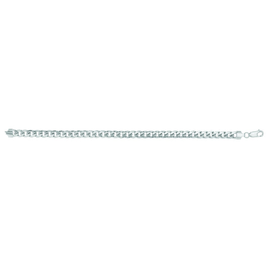 14K Gold 7mm SemiSolid Miami Cuban