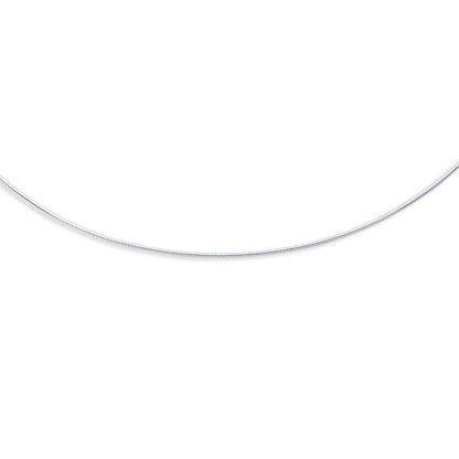 14K Gold 1.5mm Round Omega with Screw Back Lock