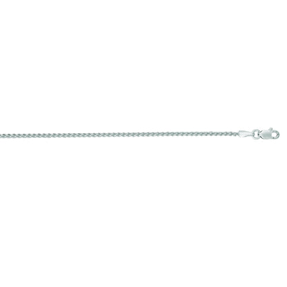 14K Gold 1.5mm Round Wheat Chain