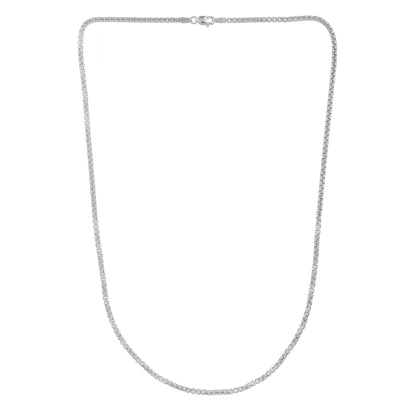 14K Gold 2.5mm Solid Round Box Chain