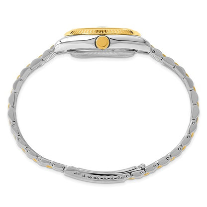 Men's Charles Hubert Two-tone Stainless Steel Silver-White Dial Watch