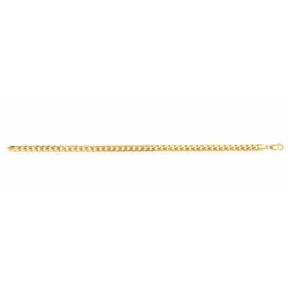 10K Gold 4.5mm SemiSolid Miami Cuban