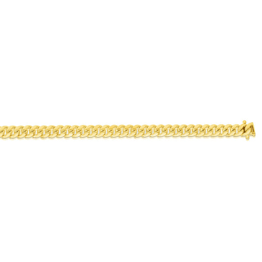 10K Gold 4.5mm SemiSolid Miami Cuban Chain