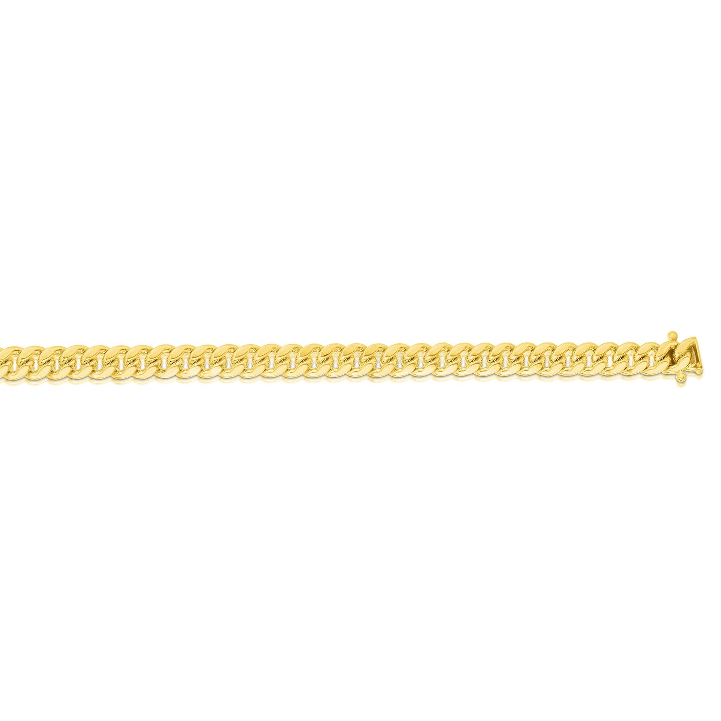 10K Gold 4.5mm SemiSolid Miami Cuban Chain