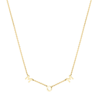 10K "Mom" Necklace