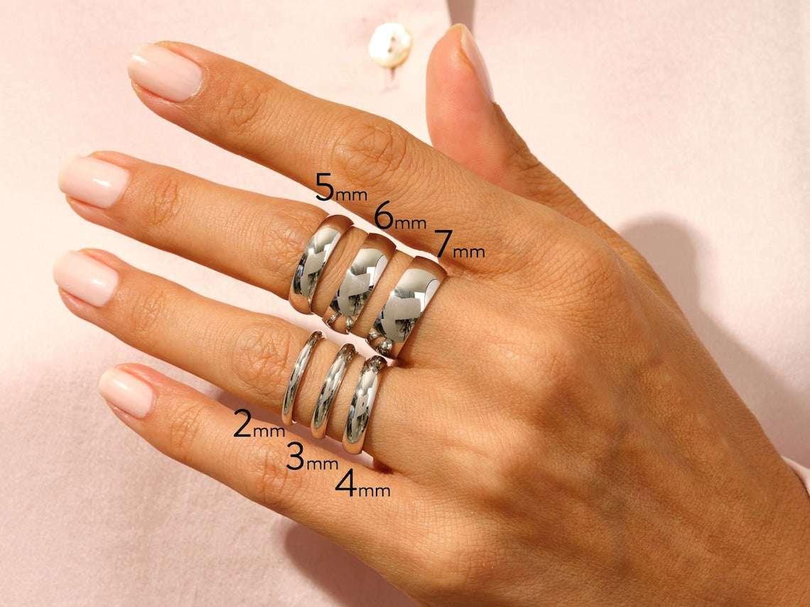 14K Gold Mini Curb Stackable Ring