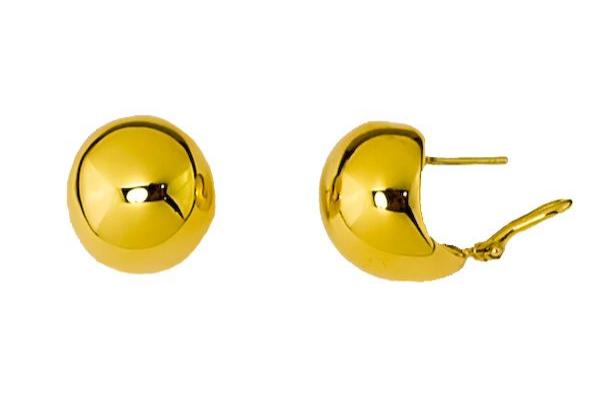 18KT Half-Sphere Earrings
