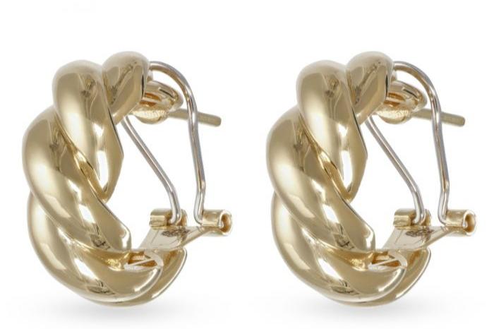 18KT Braided Earrings