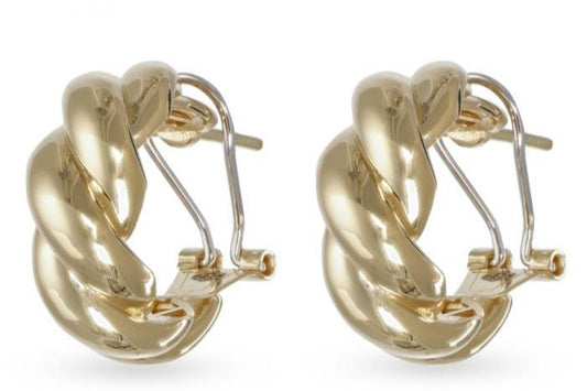 18KT Braided Earrings
